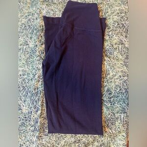 AERIE BLACK FOLDOVER FLARE LEGGINGS